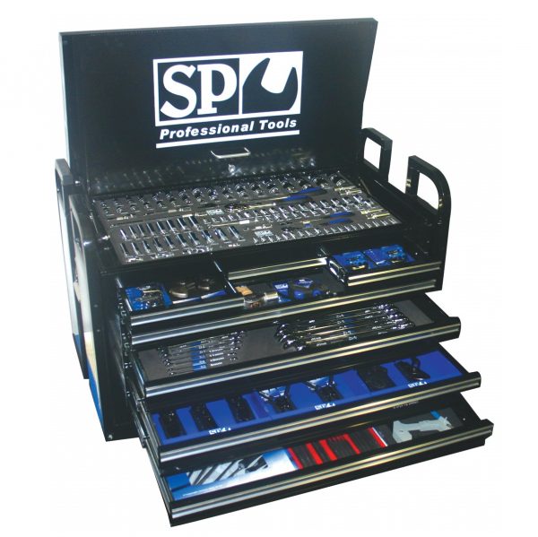 SP Tools SP50115 406 Piece Metric/SAE Custom Series Ute Field Service Tool Kit in Black