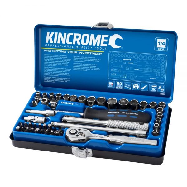 Kincrome K28001 Socket Set 48 Piece 1/4" Drive - Metric & Imperial