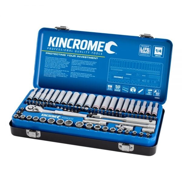 Kincrome K28003 Socket Set 82 Piece 1/4" Drive – Metric & Imperial
