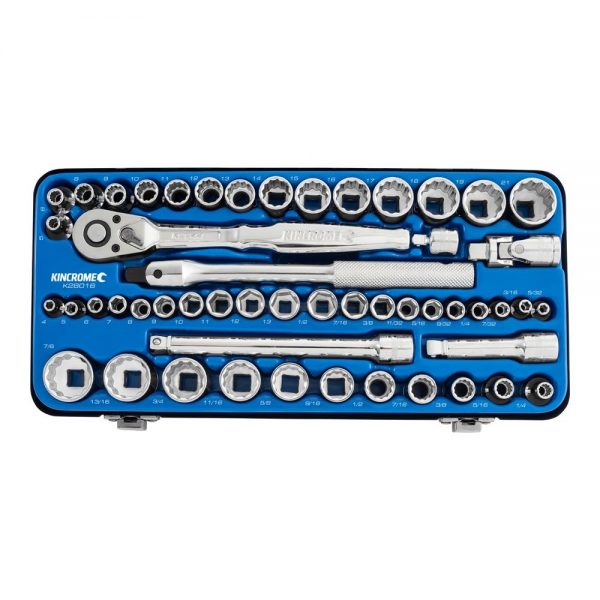 Kincrome K28016 52 Piece Socket Set 1/4" & 3/8" Drive - Metric & Imperial