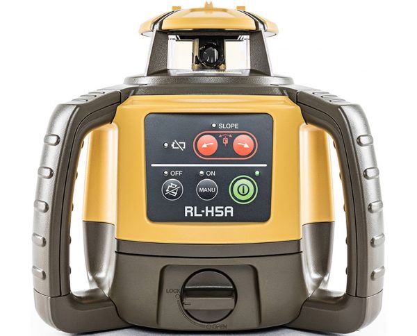 TOPCON RL-H5A Next Generation Red Beam Construction Rotary Laser Level Self-Leveling with LS-80L Receiver