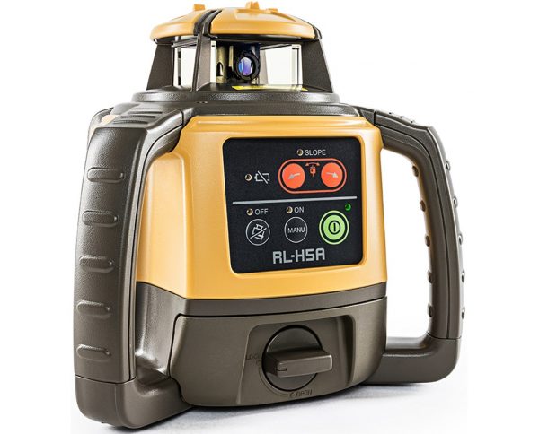 TOPCON RL-H5A Next Generation Red Beam Construction Rotary Laser Level Self-Leveling with LS-80L Receiver