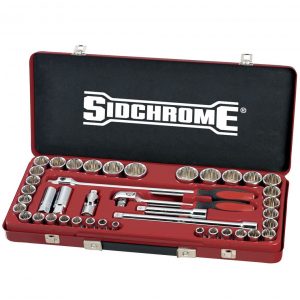 Sidchrome SCMT14104 41 Piece Metric/AF 1/2″ Drive Socket Set