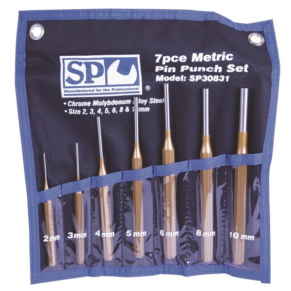 SP Tools SP30831 Professional Pin Punch Set 7 Piece
