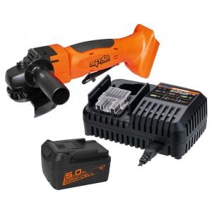 SP Tools SP81313 18V Cordless Lithium-Ion 5.0Ah Brushless 5” 125mm Cut Off / Angle Grinder Kit SP81313
