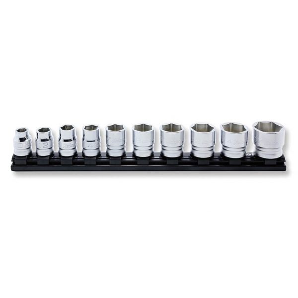 Koken RS4400MZ/10 Z Series Socket Set 1/2" Drive 10 Peice on Magnetic Rail 10mm-27mm Made in Japan