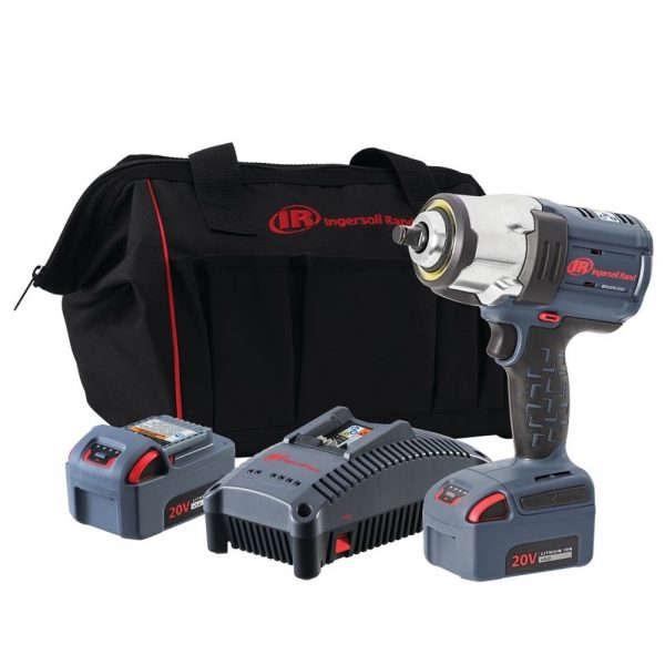 Ingersoll Rand W7152 1/2" 20V Brushless Lithium-Ion Cordless High Torque Impact Wrench W7152-K22-AN