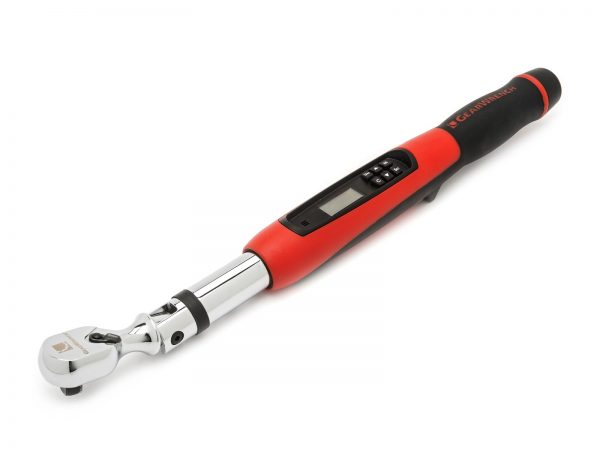 GEARWRENCH 85078 3/8" Flex Head Electronic Torque Wrench with Angle 13.56 – 135.6Nm (10-100 Ft/Lbs)