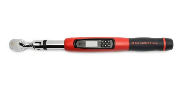 GEARWRENCH 85078 3/8" Flex Head Electronic Torque Wrench with Angle 13.56 – 135.6Nm (10-100 Ft/Lbs)