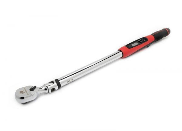 GEARWRENCH 85079 1/2" Flex Head Electronic Torque Wrench with Angle 33.89 – 338.9 Nm (25 - 250 Ft/Lbs)