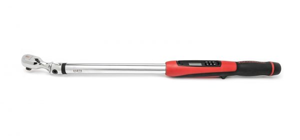 GEARWRENCH 85079 1/2" Flex Head Electronic Torque Wrench with Angle 33.89 – 338.9 Nm (25 - 250 Ft/Lbs)