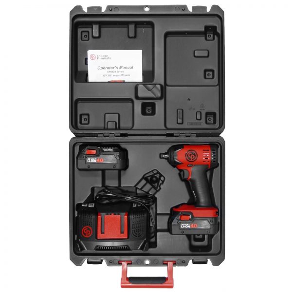 Chicago Pneumatic CP8828 3/8″ Square Drive 20V 4.0Ah Lithium-Ion Cordless Impact Wrench Pack / Kit 8941088280