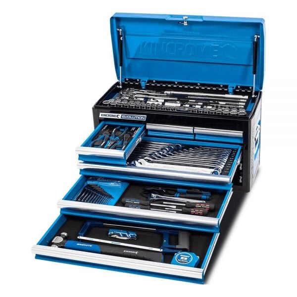 Kincrome K1210 EVOLUTION Tool Chest 133 Piece 6 Drawer 1/4", 3/8” & 1/2" Drive