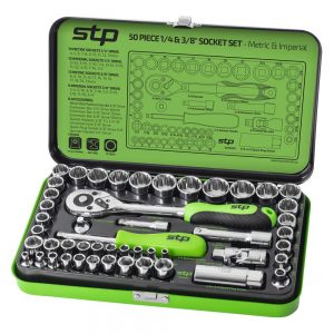 Supatool Premium STP2050 Socket Set 50 Piece 1/4 & 3/8" Drive - Metric & Imperial