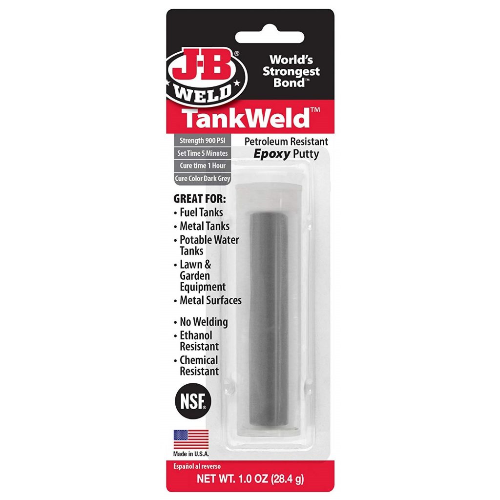JB Weld 8217 TankWeld Petroleum Resistant Epoxy Putty Stick Epoxy