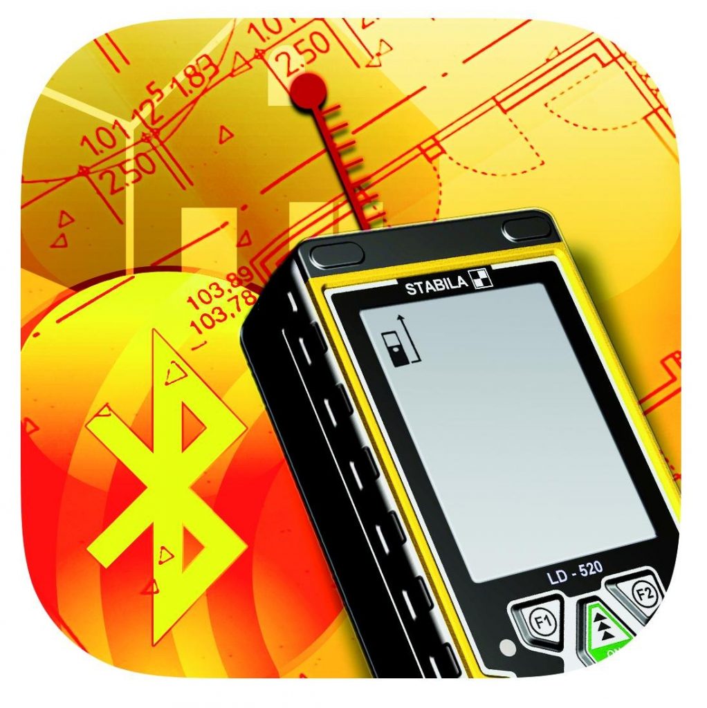 Stabila 18562 LD 520 Bluetooth Laser Distance Meter / Measurer Digital
