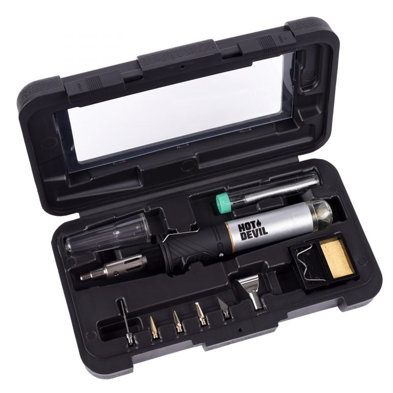 Hot Devil HD1971K Cordless Butane Gas 10 in 1 Professional Torch