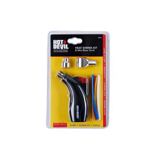 Hot Devil HD911 Cordless Butane Gas Heat Shrink Kit Butane Gas Range