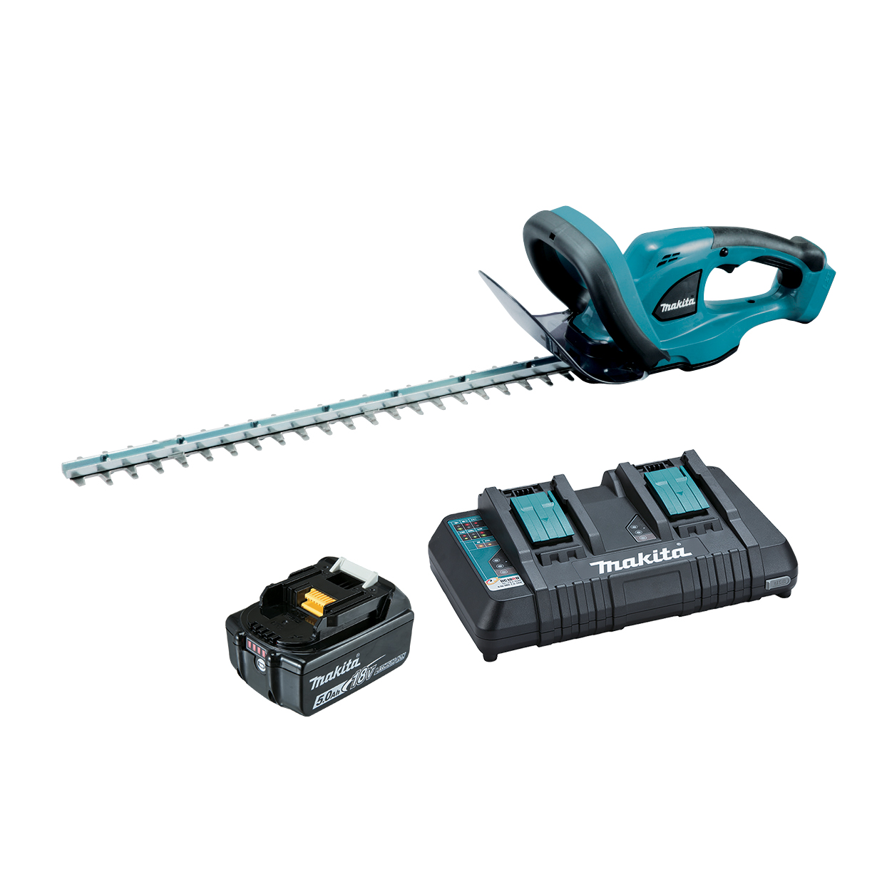 Makita DUH523PT 18V LXT LithiumIon Cordless Hedge Trimmer 520mm Combo