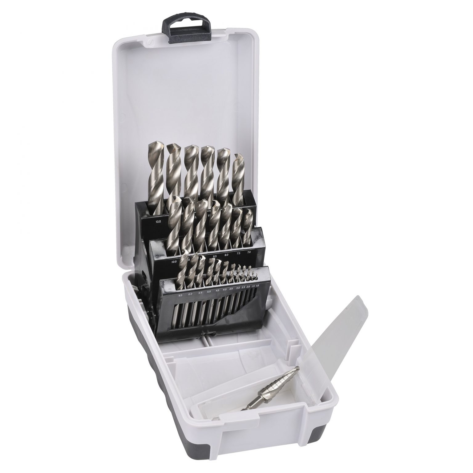 Saber by Bordo 10SBM3PSDM1 25 Piece HSS Twist Metric Drill Bit Set