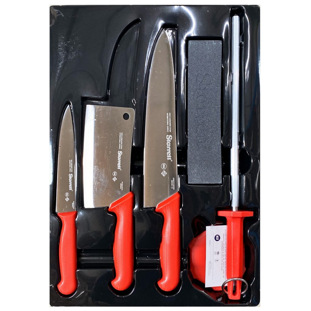JumpOn JOKS10 Professional Butchers Knife Set In a Carry Case 10 Piece