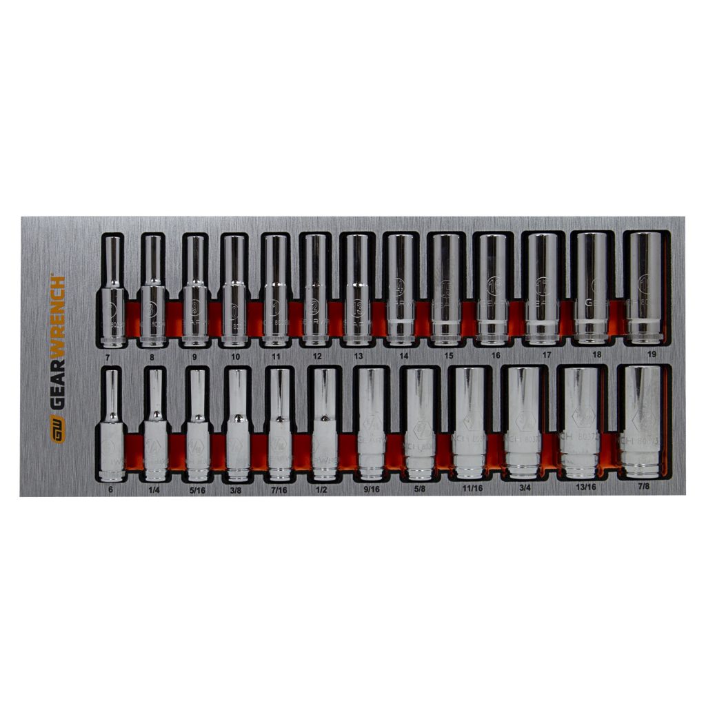 GEARWRENCH 83991 31 Piece Combination Long Pattern Spanner Wrench Set
