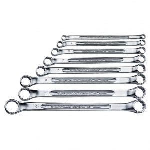 Stahlwille 96410704 8 Piece Spanner Set Double Box Ended Ring Metric Series 23 Image
