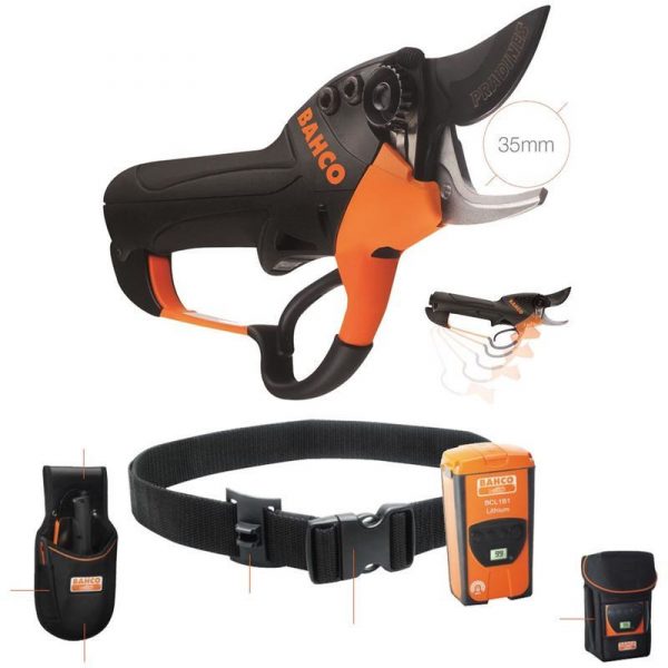 Bahco BCL21 Professional LithiumIon Battery Powered Secateurs Garden