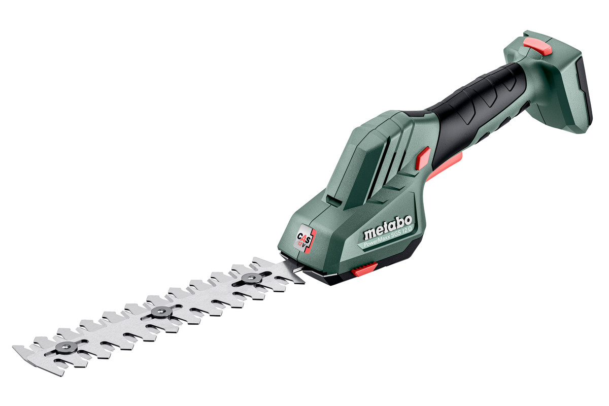 Metabo SGS 12 Q POWERMAXX 12V Lithium-Ion Cordless Shrub and Grass Shears - Tool Only 601608850 - Image 3
