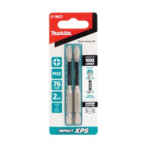 Makita E-18627 Impact XPS PH2 x 76mm Power Screwdriver Bit 2 Pack