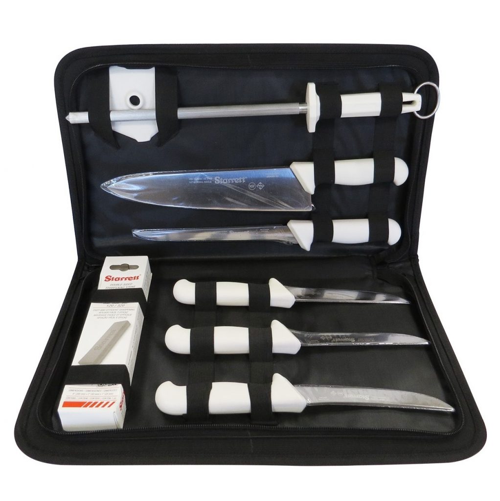 Starrett BKK11W Professional Butchers Knife Set In a Carry Case 11
