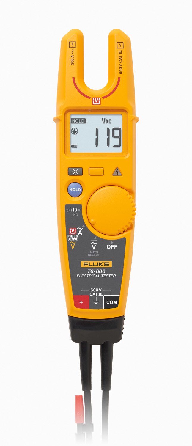 Fluke T6-600 600V Electrical Tester with Field Sense Technology - Image 2