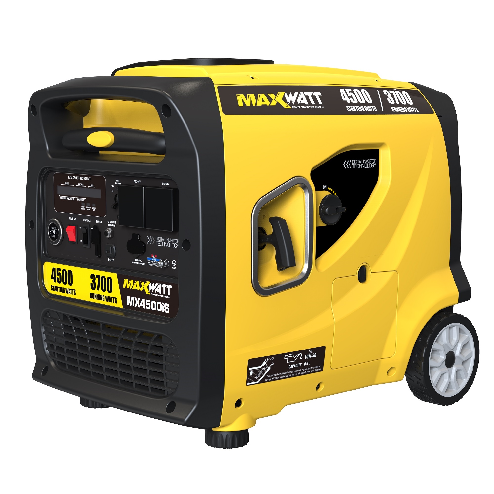 MaxWatt MX4500IS 4500W Pure Sine Wave Camping & Caravan Digital