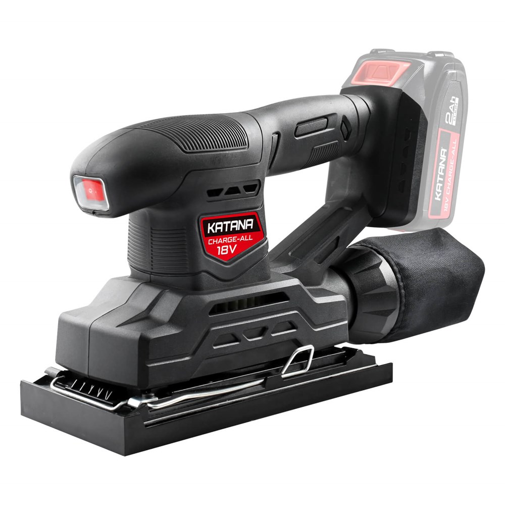 KATANA 220142 by Kincrome 18V CHARGE-ALL Lithium-Ion Cordless 1/3 Sheet Sander - Tool Only