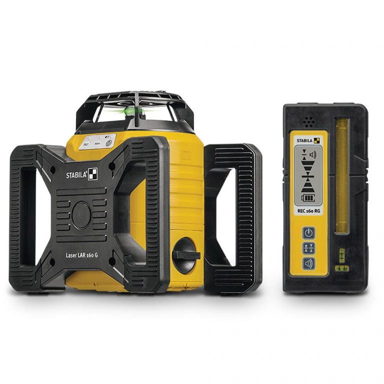 Stabila LAR 160 G Green Beam Rotary SelfLevelling Laser Level 4 Piece