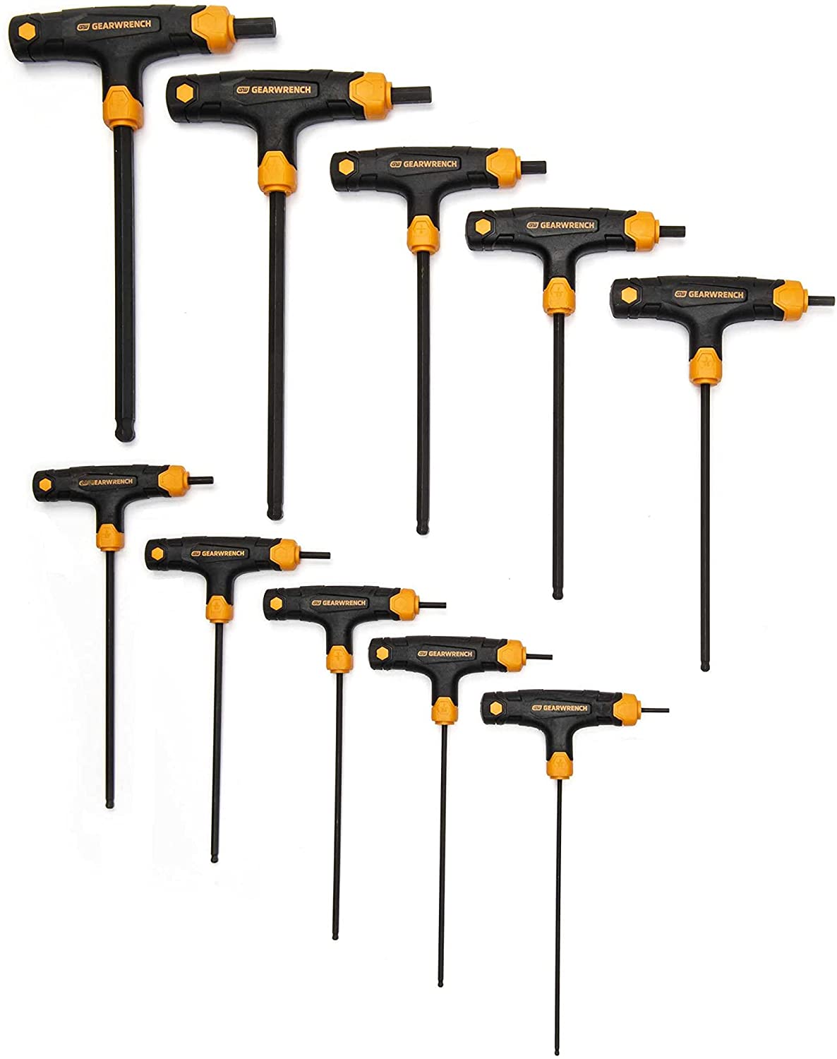 GEARWRENCH 83523 10 Piece SAE Ball End THandle Allen Hex Key Set