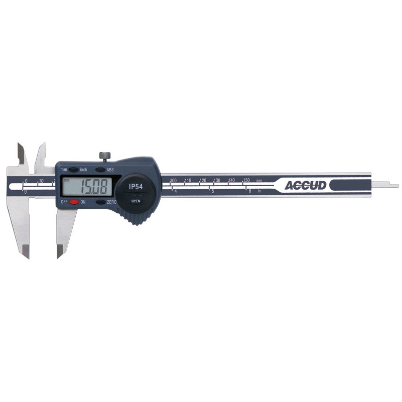 Accud AC11100811 200mm 8” Dual Scale Digital IP54 Caliper Calipers