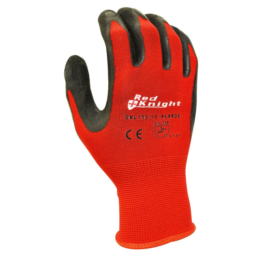 Maxisafe GNL15610 Red Knight Latex Gripmaster Gloves 1 Pair Extra