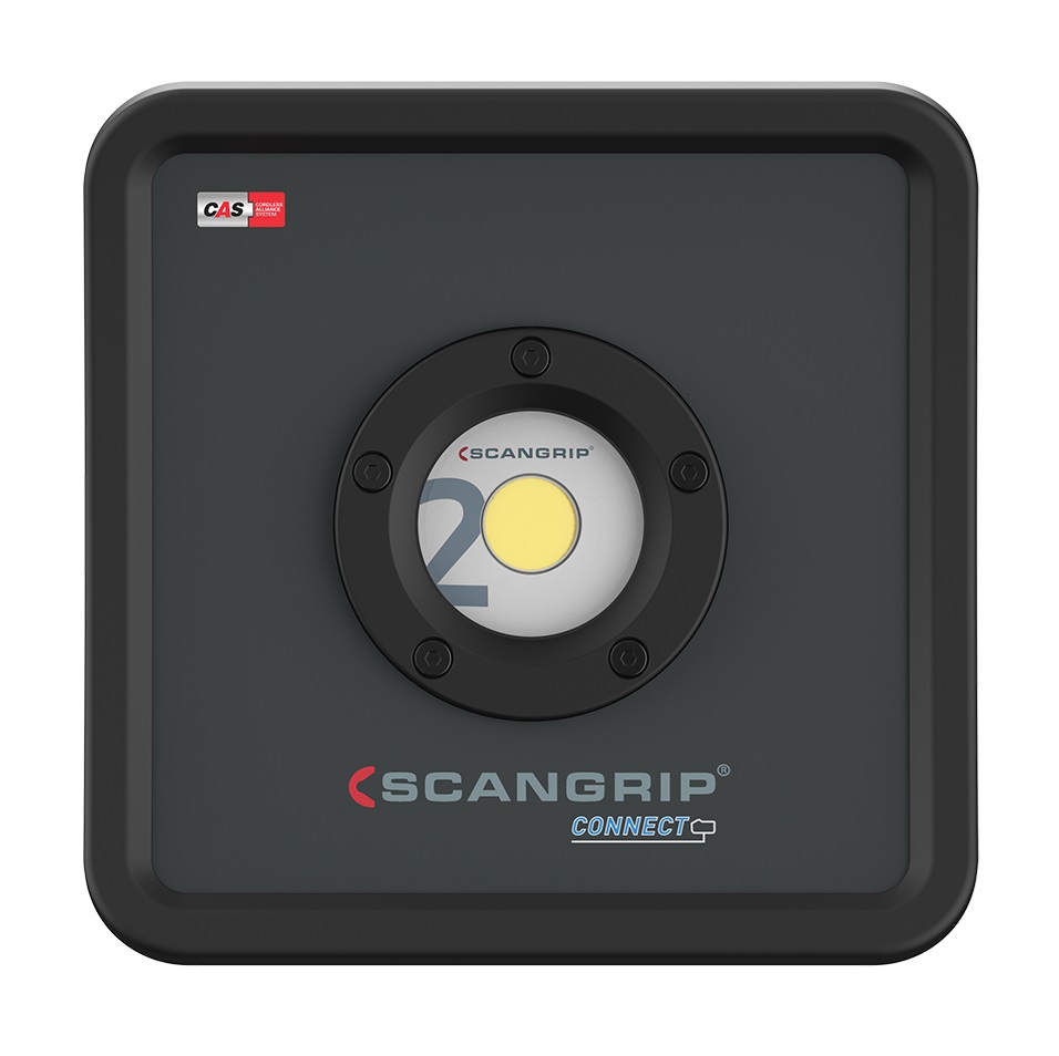 SCANGRIP 03.6100C Nova 2 Connect LED Flood Light Work Lamp 2000 Lumens CAS Operates on Metabo 18V Battery “Cordless Alliance System” Image