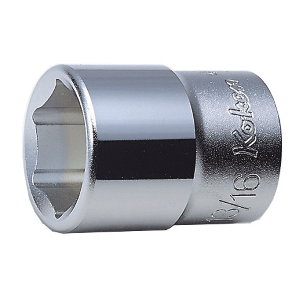 Koken 4400A28 1/2" Square Drive Standard 6 Point 7/8" Socket AF SAE Imperial - Made in Japan