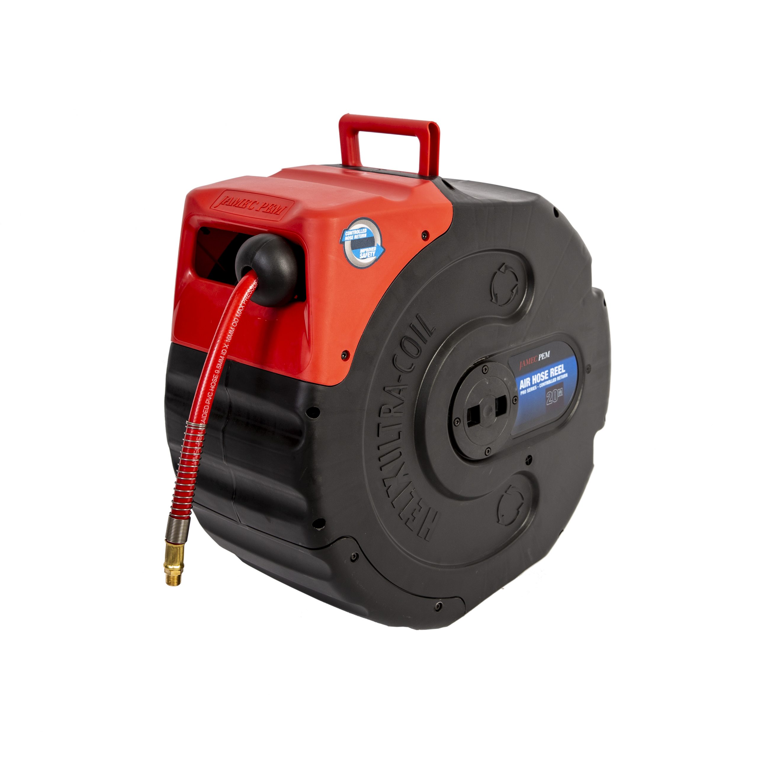 Jamec Pem 58.5034 Pro Series HELIX Retractable Air Hose Reel 300psi 20m Image