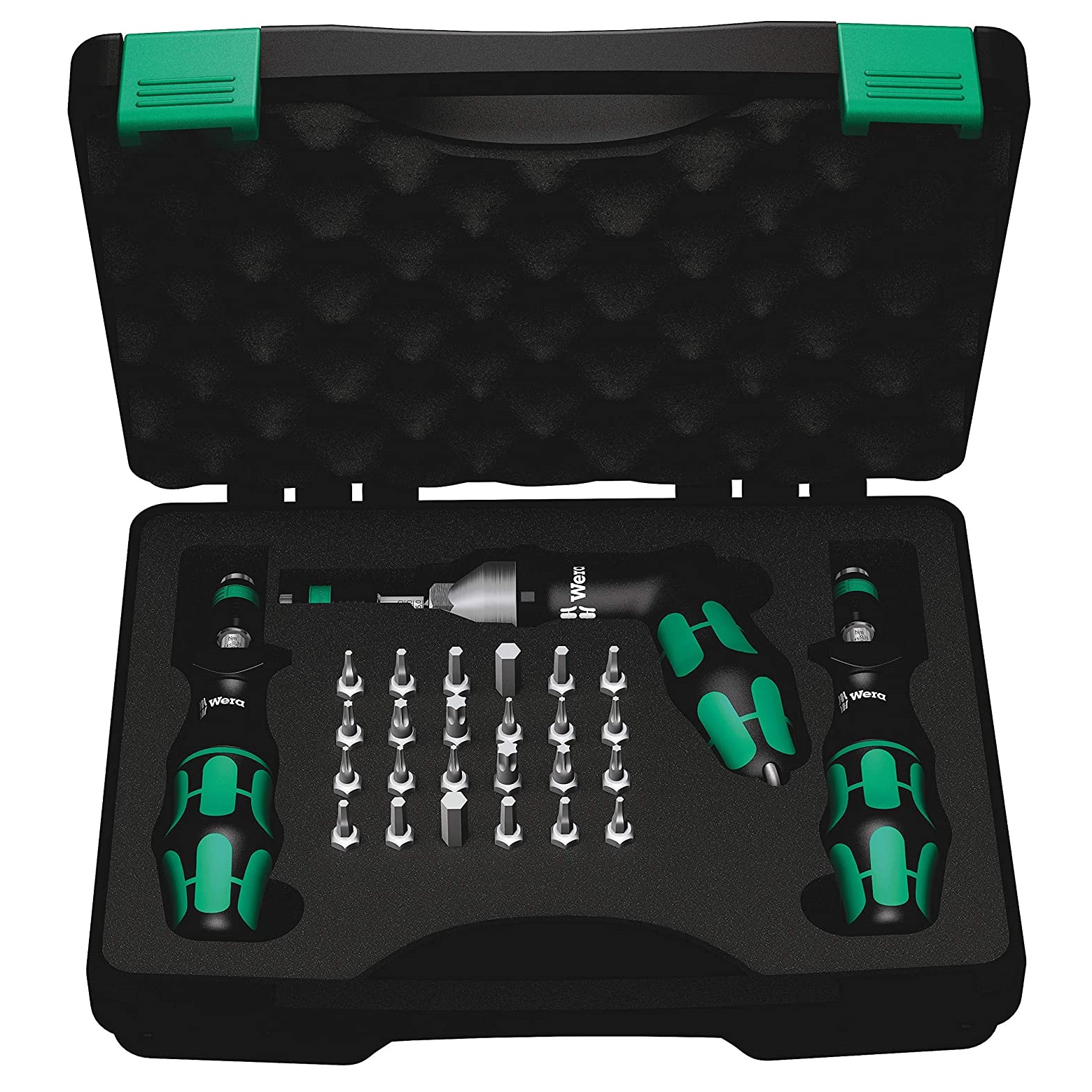Wera 074739 Kraftform 7440/41/42 Torque Screwdriver 0.3-6.0Nm & Bit Set 27 Piece