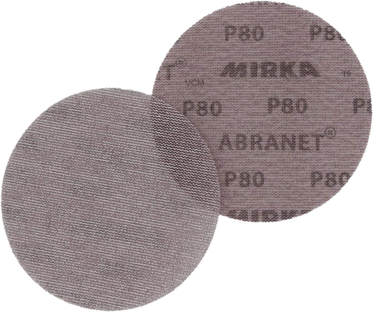 Mirka AE241F1080 Abranet Sanding Discs 150mm Grip P80 Grit 10 Pack - Image 11
