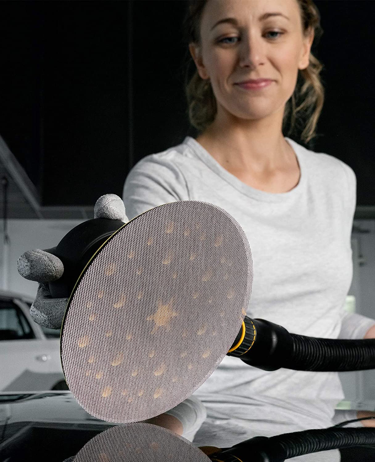 Mirka AE241F1080 Abranet Sanding Discs 150mm Grip P80 Grit 10 Pack - Image 7