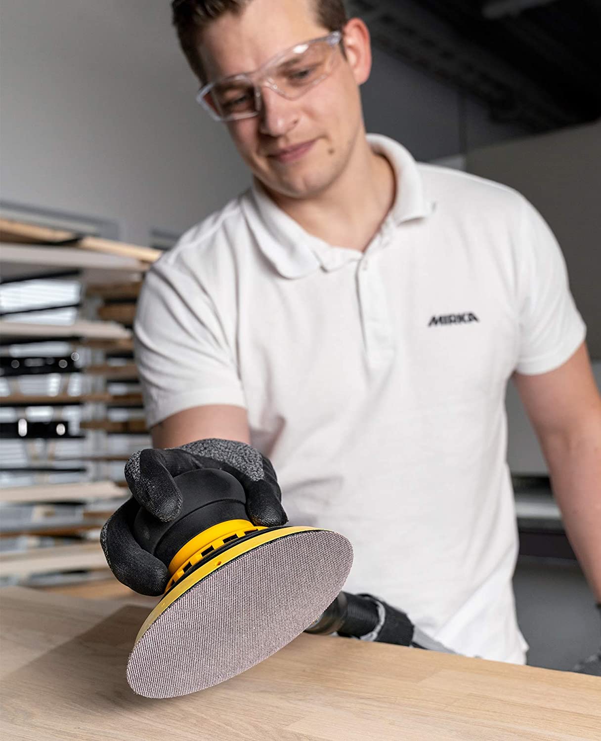 Mirka AE241F1080 Abranet Sanding Discs 150mm Grip P80 Grit 10 Pack - Image 6