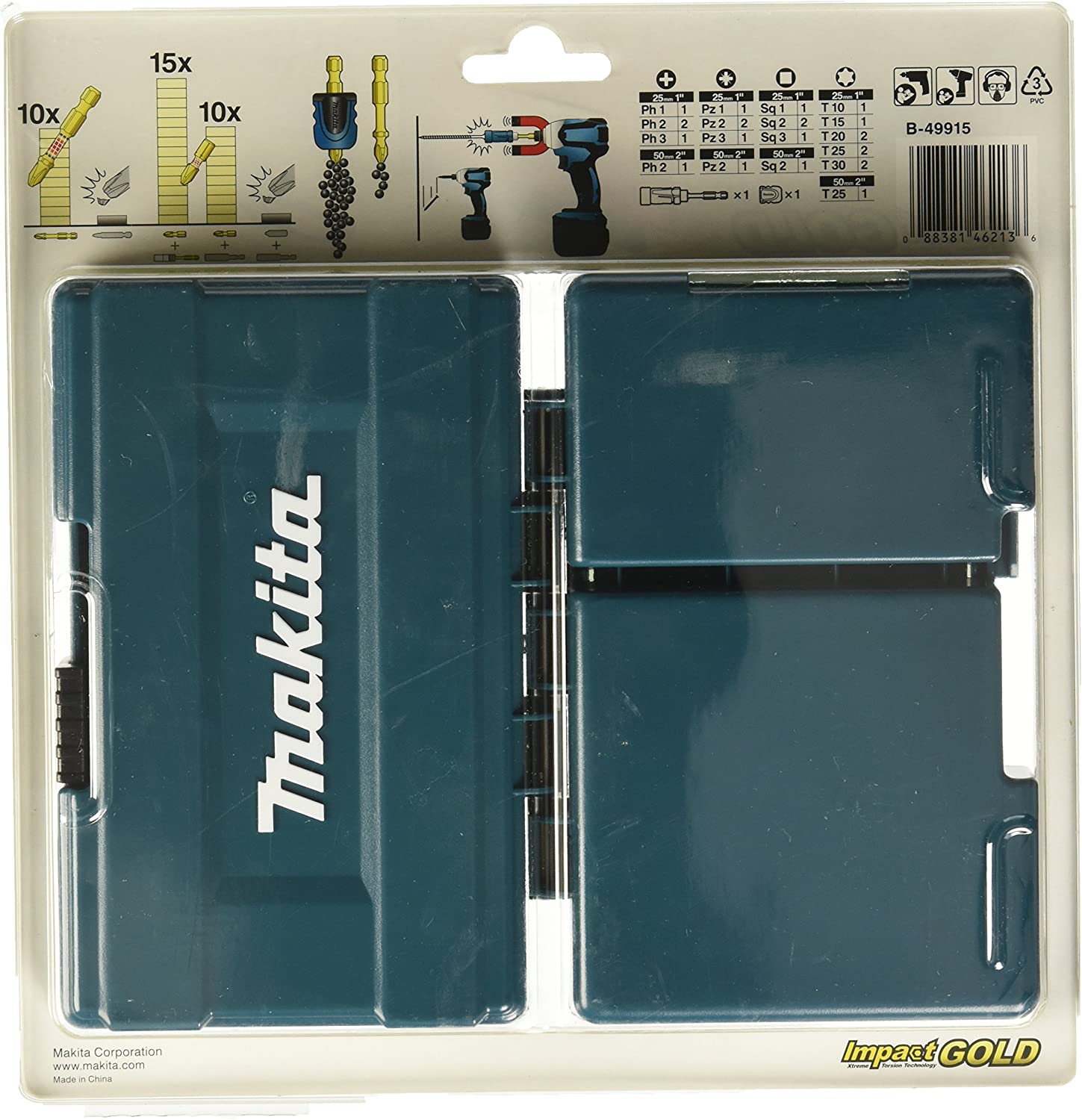 Makita B-49915 26 Piece Impact Gold Torsion Screwdriver Set - Image 3