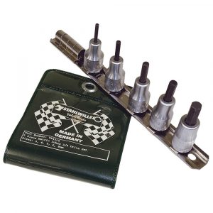 Stahlwille VP49/5 Type 49 3/8” Square Drive InHex Socket Set 5 Piece Metric - Made in Germany Image