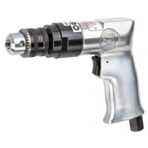 Shinano SI-5500 Compact 3/8” (10mm) Air Pneumatic Pistol Grip Drill SI5500 Image