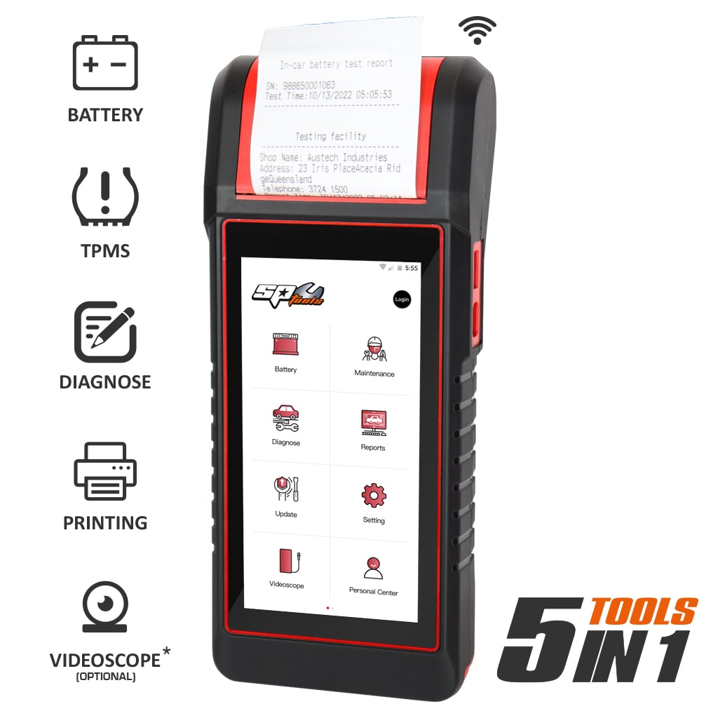 SP Tools SP61170 Multi-Function Smart Tool with WIFI & Built-In Printer - 5 Tools In 1 - Image 2