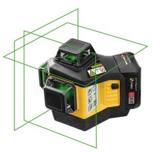 Stabila LAX 600 G 12V CAS by Metabo Lithium-Ion Multi Line Green Beam Laser Level Kit 3 x 360° Lines 19795 Image